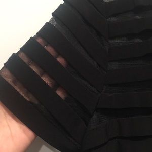 Cocktail dress with mesh detail